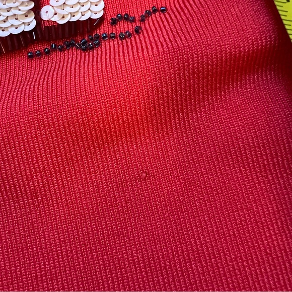 Sweaterworks Coral Sequin Florida Sleeveless Top Size XL - Picture 10 of 11